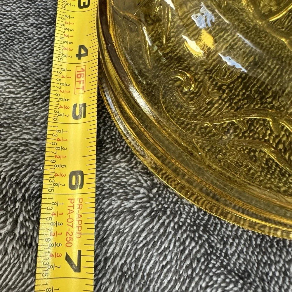 VTG Bartlett Collins Amber Glass Kerosene Oil Lamp Hurricane Chimney 18